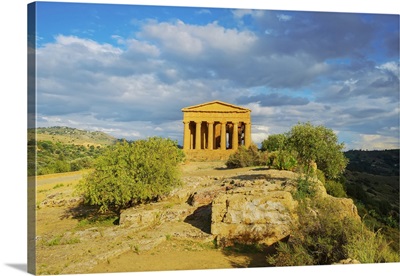 Concordia Temple, Valley Of Temples, Agrigento, Sicily, Italy