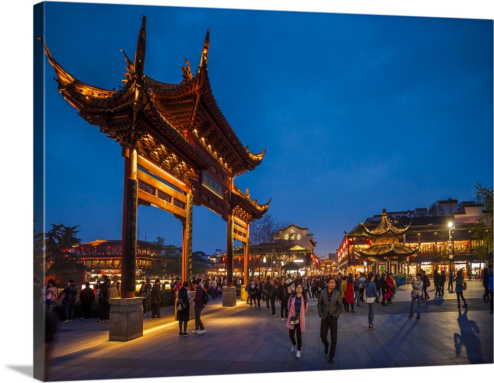 Confucian Temple, Pedestrian Street, Nanjing, Jiangsu province, China