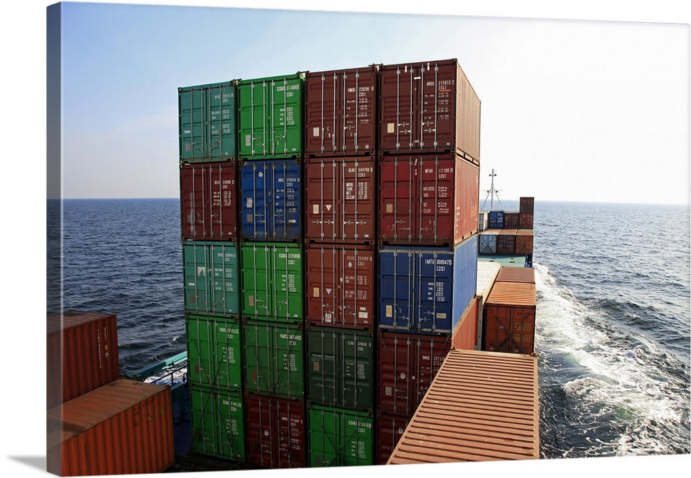 Container ship, Baltic Sea, Sweden, Scandinavia, Europe