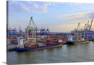Container Terminal Burchardkai, Harbour of Hamburg, Germany
