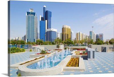 Contemporary architecture, Abu Dhabi, United Arab Emirates