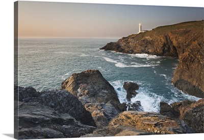 Cornwall's Atlantic Coast, Lighthouse At Trevose Head, Near Padstow, Cornwall, England