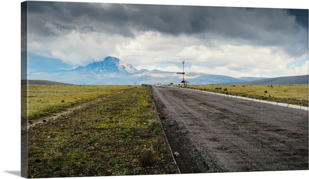 Cotopaxi National Park, a large forested area known for the active, snow-capped Cotopaxi Volcano, Ecuador