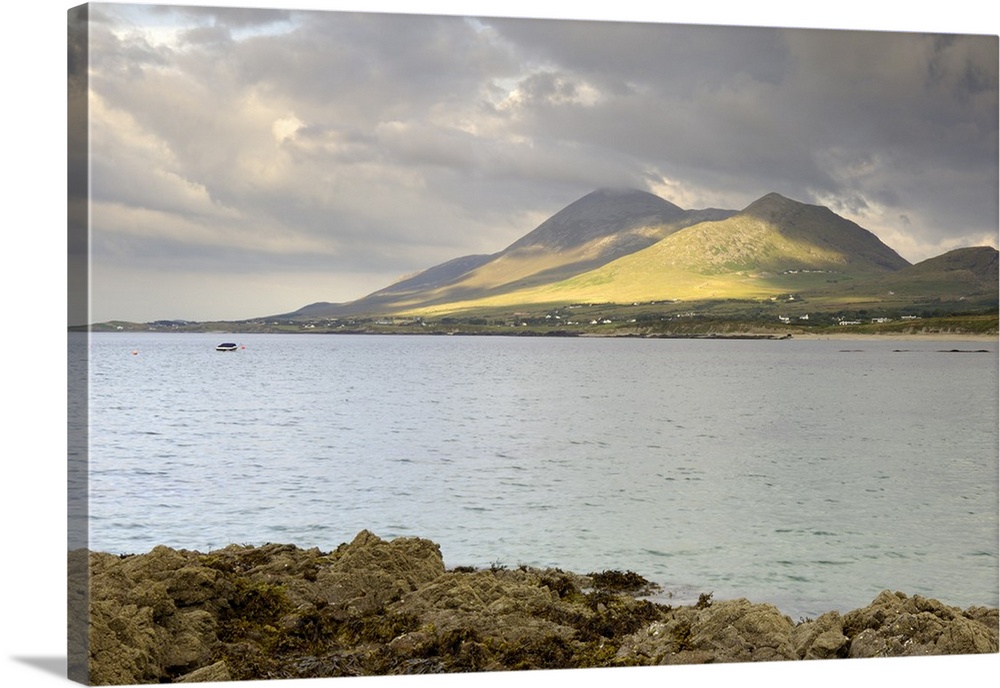 Croagh Patrick mountain and Clew Bay, Connacht, Republic of Ireland
