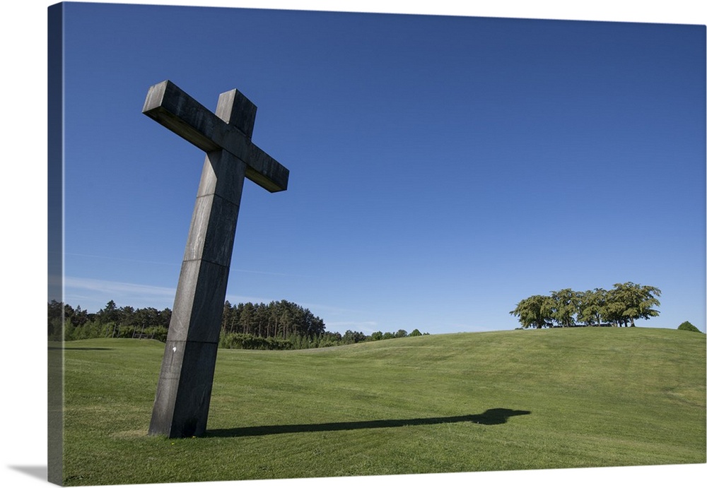 Cross at Skogskyrkogarden, UNESCO World Heritage Site, Stockholm, Sweden, Scandinavia, Europe