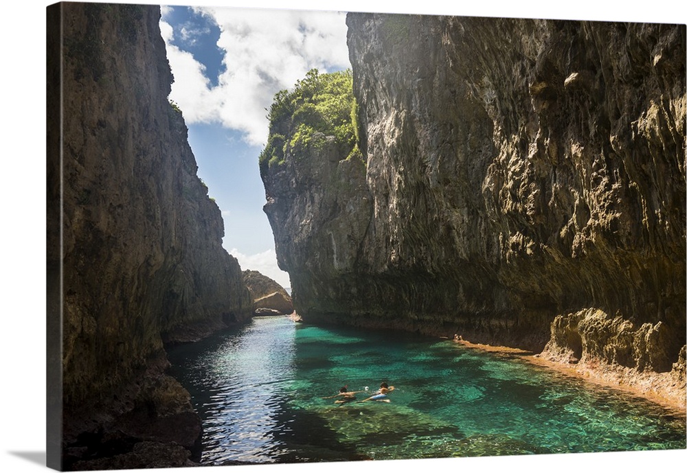 Crystal waters in the Matapa Chasm, Niue