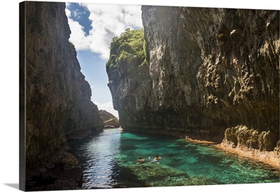 Crystal waters in the Matapa Chasm, Niue