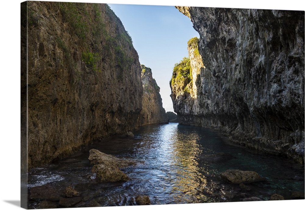 Crystall clear waters in the Matapa Chasm, Niue