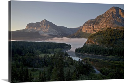 Dawn at Swiftcurrent Creek, Glacier National Park, Montana