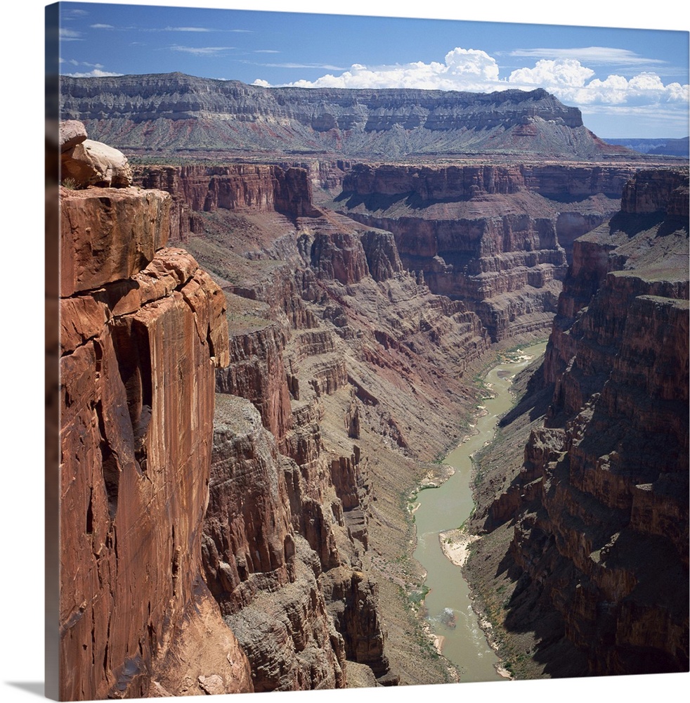 Deep gorge of the Colorado River, west rim of the Grand Canyon, Arizona, USA