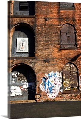 Derelict warehouses in the DUMBO, Brooklyn, NYC, NY, USA