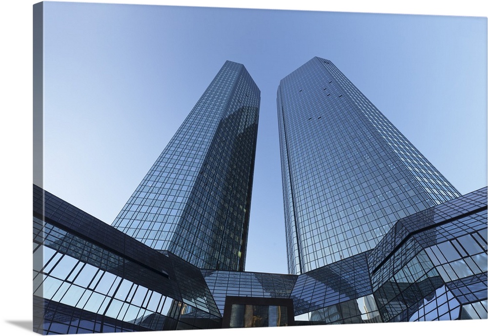 Deutsche Bank office tower block, Frankfurt, Hesse, Germany, Europe