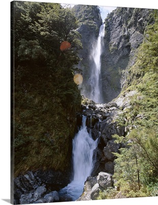 Devils Punchbowl Falls, Arthur's Pass National Park, Westland, New Zealand