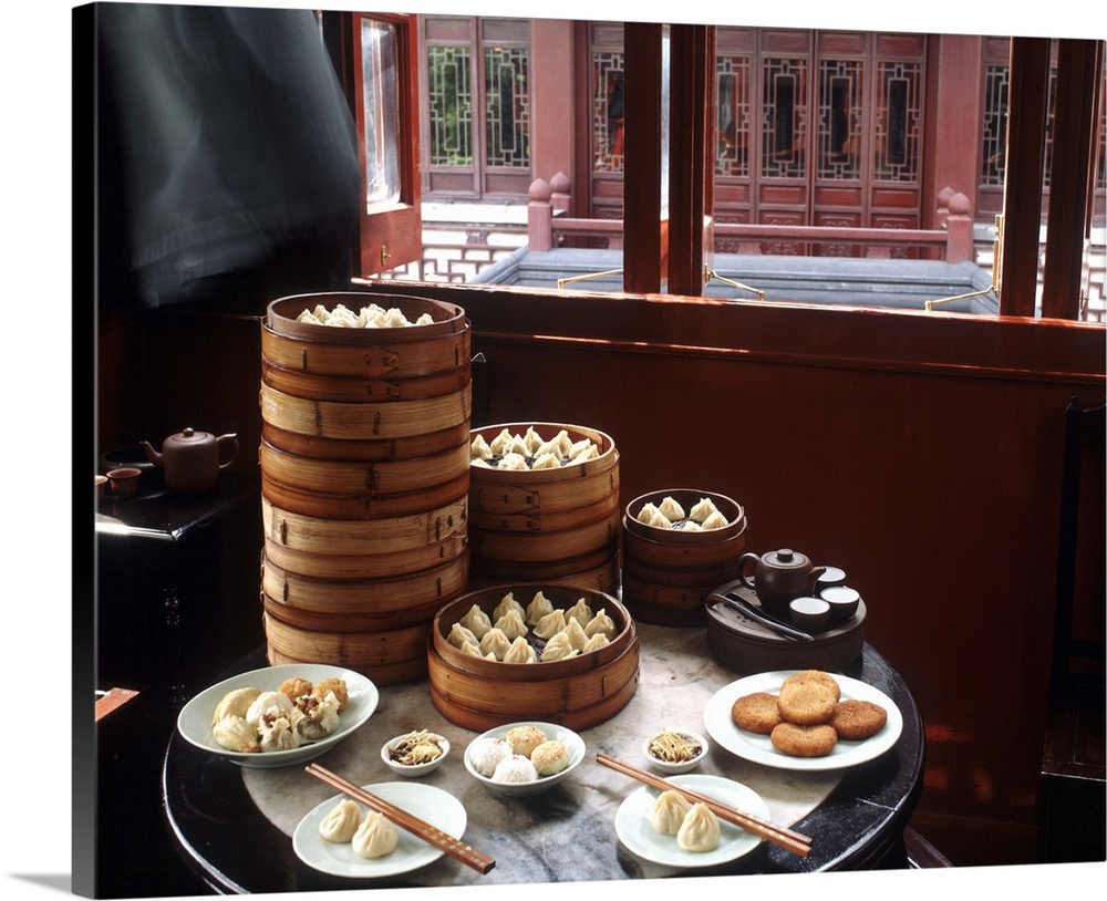 Dim sum in the famed Teahouse in Shanghai, China, Asia
