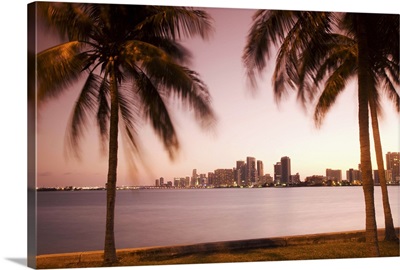 Downtown Miami skyline at dusk Miami, Florida