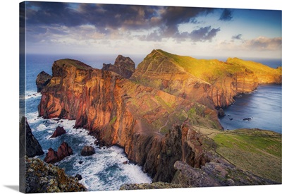 Dramatic Coastline With Rocks Of Madeira, Portugal
