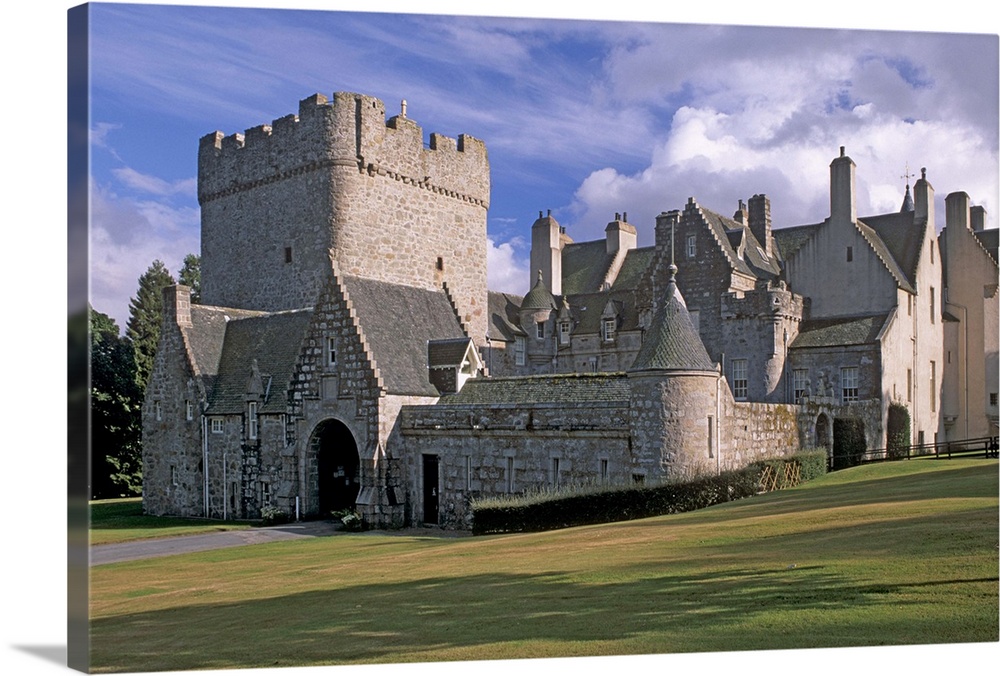 Drum Castle, with a 13th century keep, Aberdeenshire, Scotland