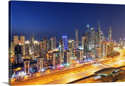 Dubai Marina Buildings, Dubai, United Arab Emirates, Middle East