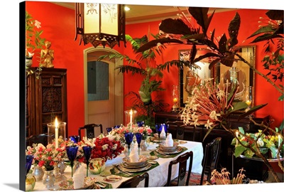 Elegant tablesetting in Manila, Philippines, Southeast Asia, Asia