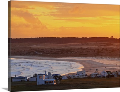 Elevated view of the Cabo Polonio at sunset, Rocha Department, Uruguay
