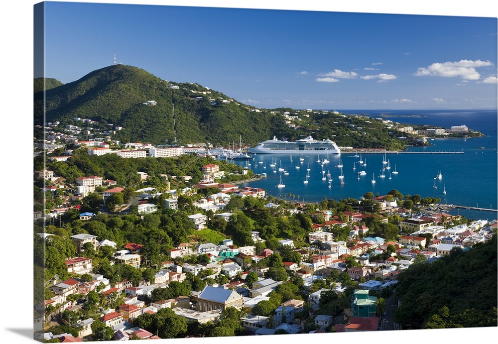 David's US Virgin Islands St Thomas Charlotte Amalie Caribbean --- Postcard 