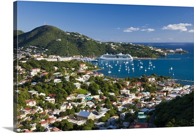 Elevated view over Charlotte Amalie, St. Thomas, U.S. Virgin Islands
