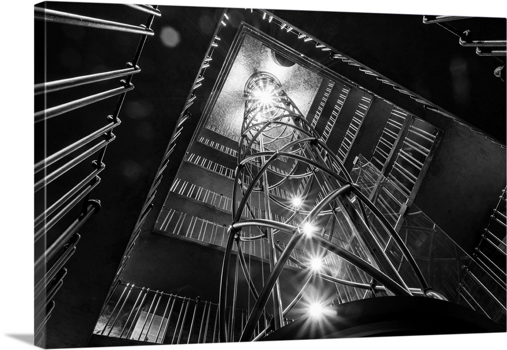 Elevator inside Old Town City Hall at Old Town Square, Old Town, Prague, Czechia, Europe