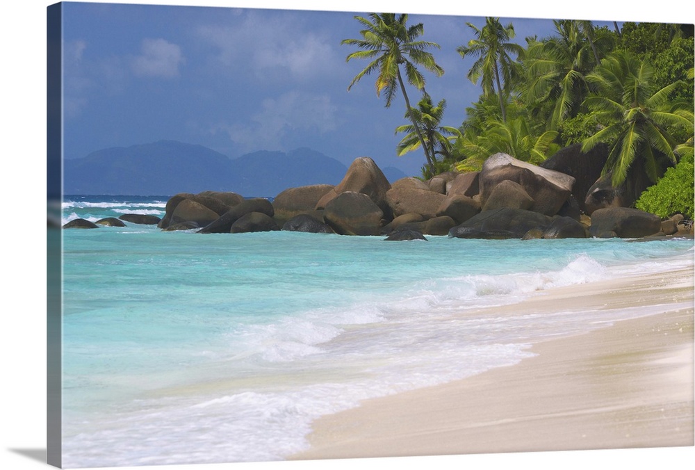 Empty beach, Seychelles, Indian Ocean, Africa