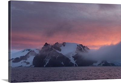 English Strait at sunset, Antarctica