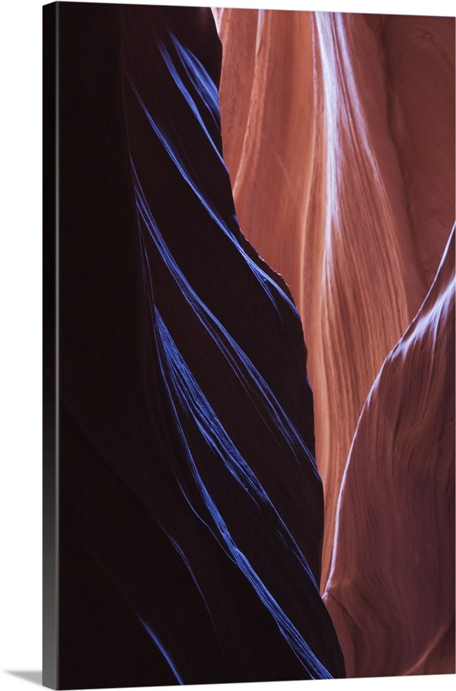 Eroded curves in sandstone, Upper Antelope Canyon, near Page, Arizona, United States of America, North America.