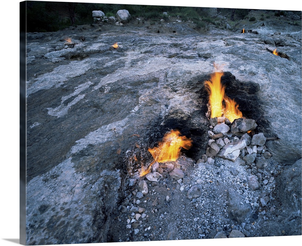 Eternal fire of the Chimera, Olympus, Turkey, Eurasia