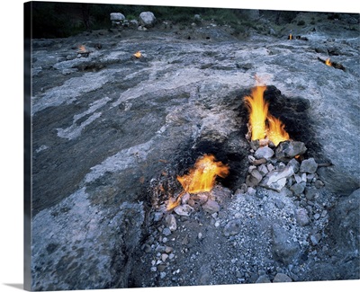 Eternal fire of the Chimera, Olympus, Turkey, Eurasia