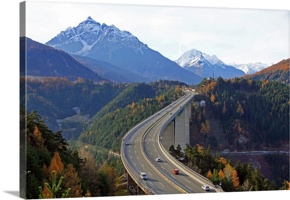 Europabrucke, Brenner Highway, Tyrol, Austria