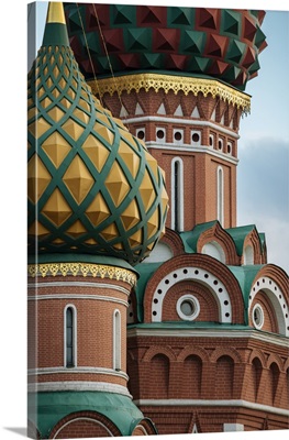 Exterior Detail Of St, Basil's Cathedral, Red Square, Moscow, Moscow Oblast, Russia