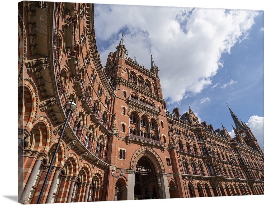 Exterior of St. Pancras International railway station, London, England, United Kingdom, Europe