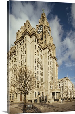 Exterior Of The Liver Building, Liverpool, Merseyside, England, UK