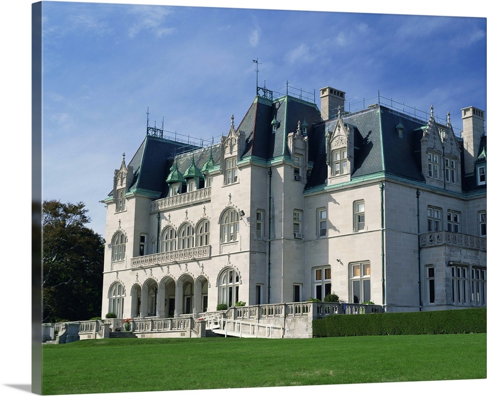 Exterior Of The Marble House Newport Rhode Island New England Wall