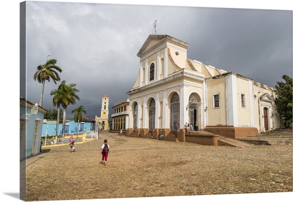 Exterior view of the Iglesia Parroquial de la Santisima, Trinidad, Cuba, West Indies, Caribbean