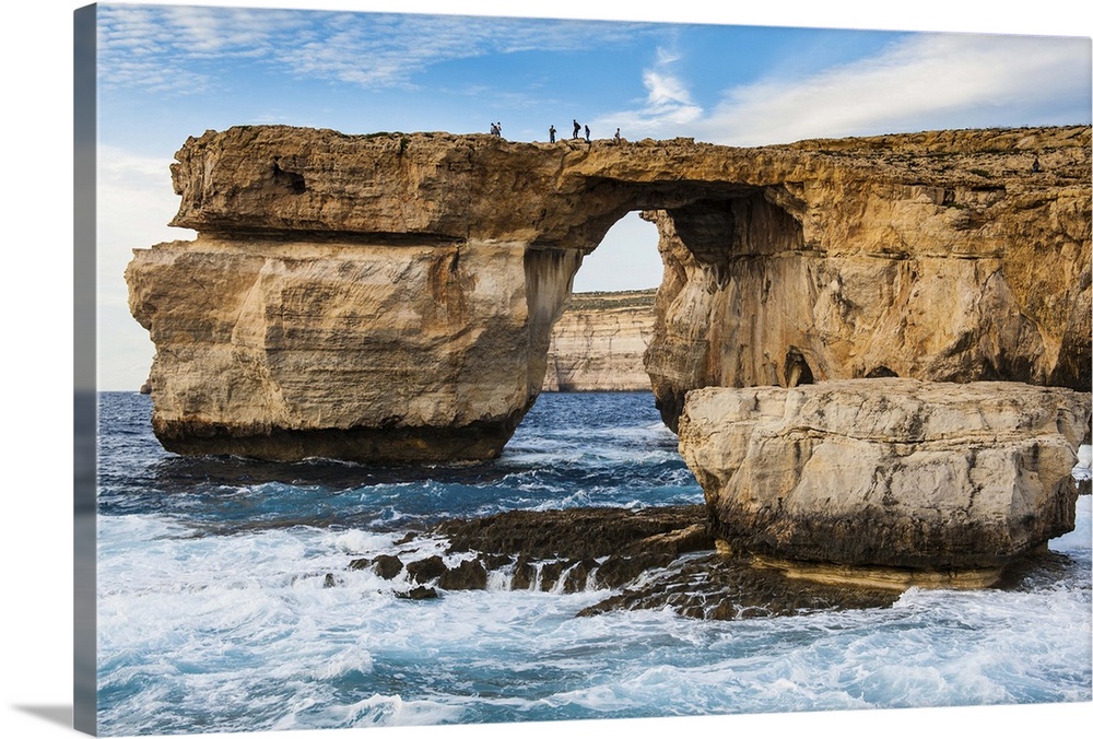 Famous sea arch, the Azure Window, Gozo, Malta, Mediterranean