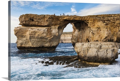 Famous sea arch, the Azure Window, Gozo, Malta, Mediterranean