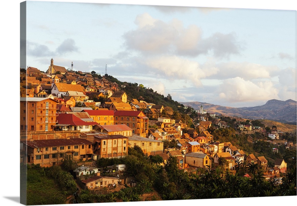 Fianarantsoa Haute Ville in the afternoon, central area, Madagascar, Africa