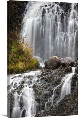 Flowerdale Falls, a waterfall near the village of Gairloch, Torridon, Scotland
