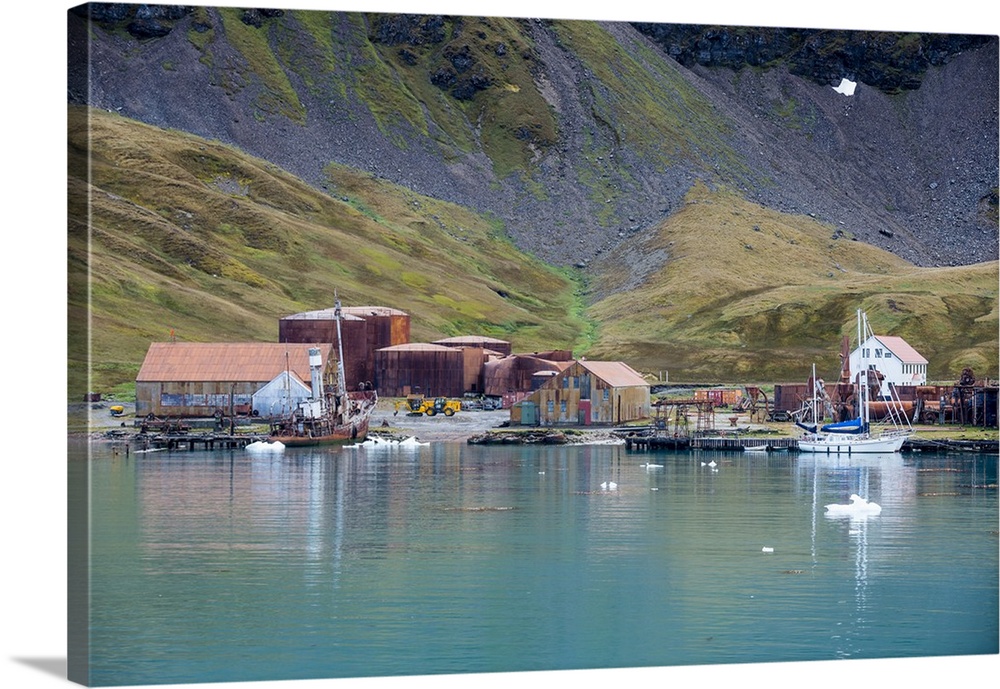 Former whaling station, Grytviken, South Georgia, Antarctica, Polar Regions