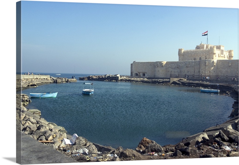 Fort and Harbour, Alexandria, Egypt, Africa