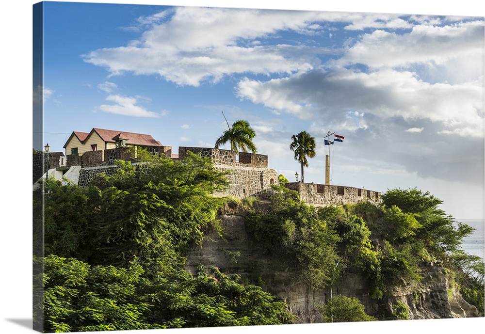 Fort Oranje, Oranjestad, capital of St. Eustatius, Statia, Netherland Antilles, West Indies, Caribbean