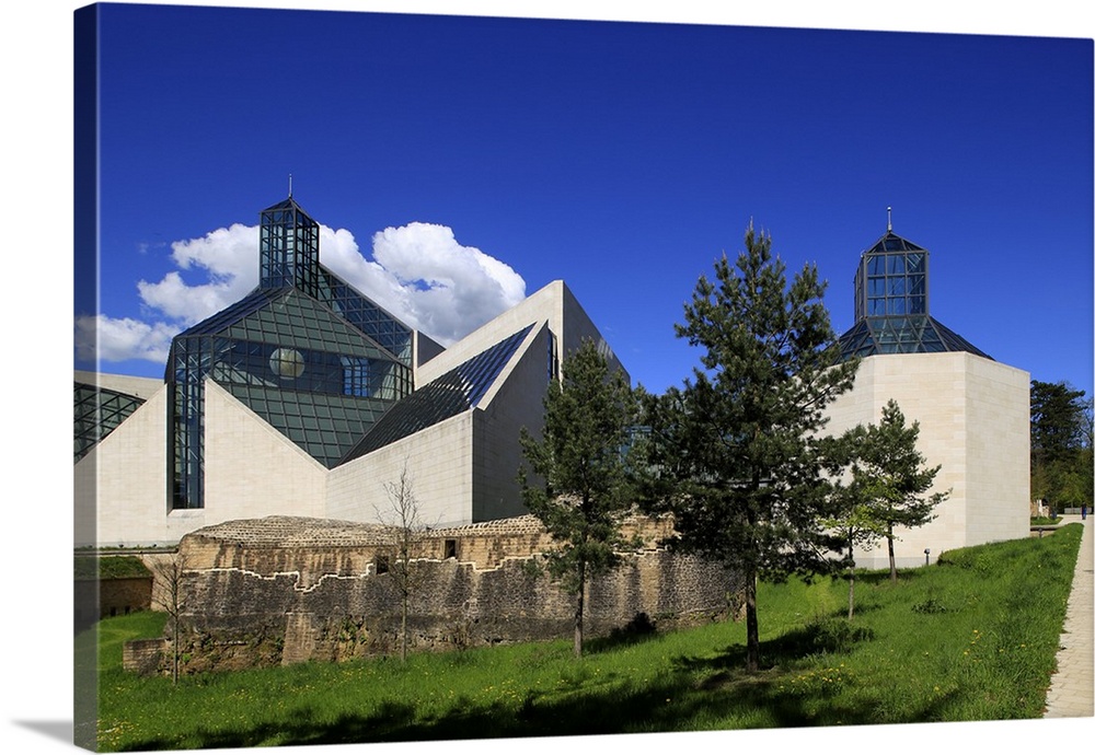 Fort Thuengen with Fortress Museum and Mudam Museum, Luxembourg City, Grand Duchy of Luxembourg