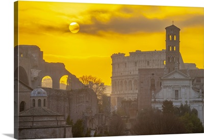 Forum At Sunrise, Rome, Lazio, Italy, Europe