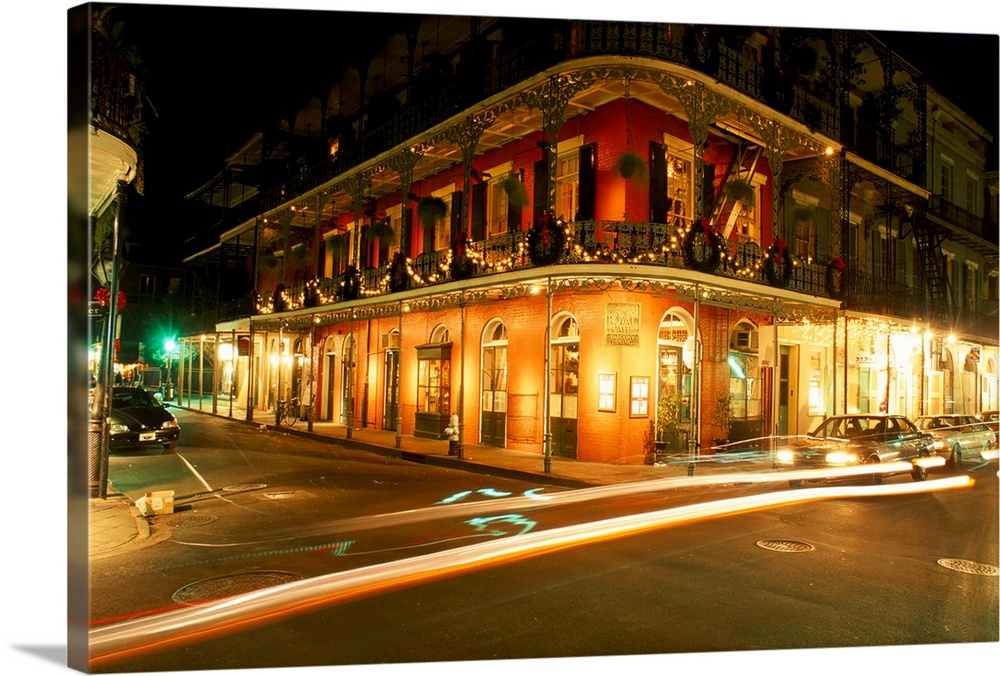 French Quarter At Night New Orleans Louisiana United States Of