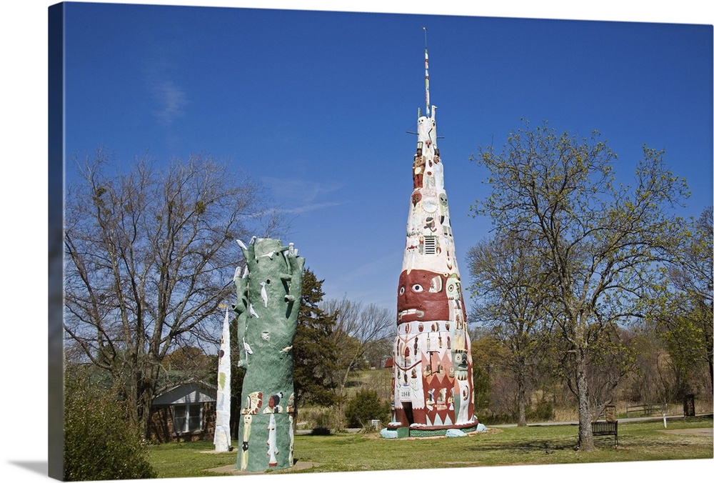 Galloway Totem Pole Park, City of Foyil, Historic Route 66, Oklahoma