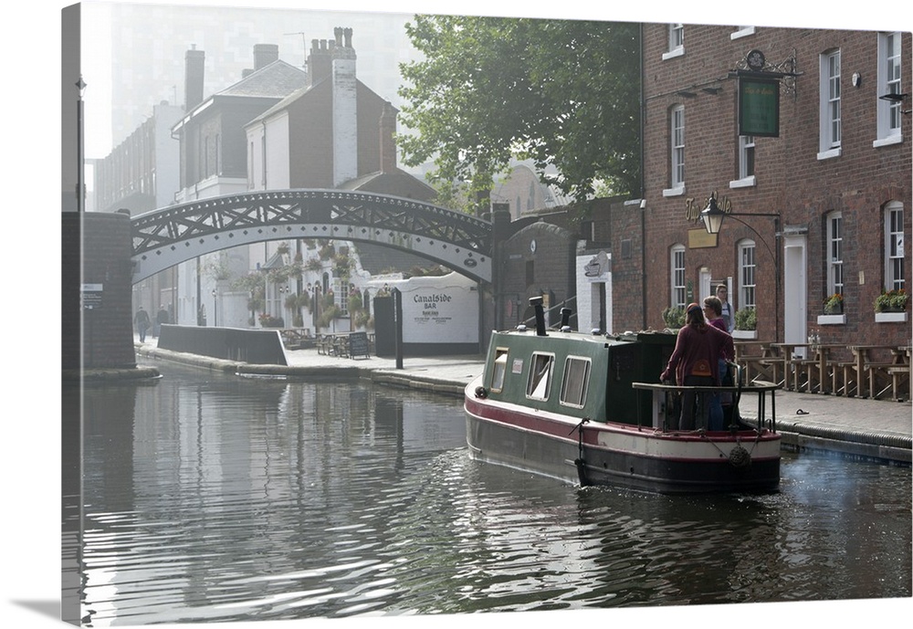 Gas Street Basin, Birmingham Canal Navigations (BCN), Birmingham, West Midlands, England, United Kingdom, Europe